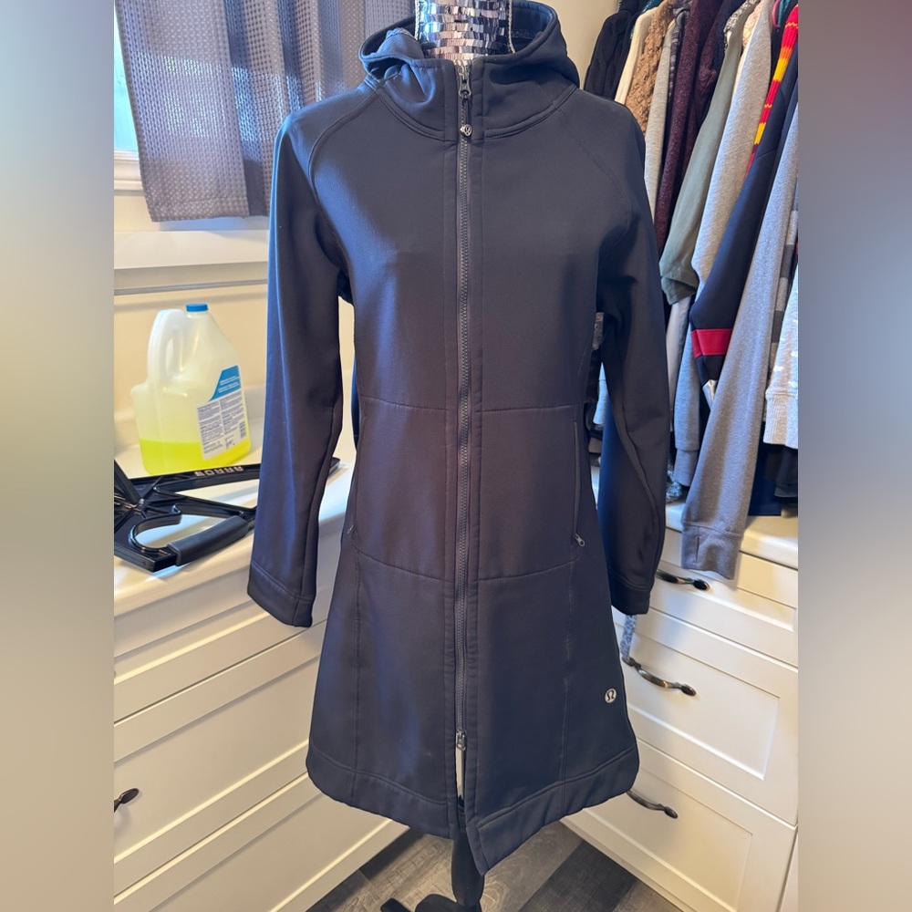 lululemon everyday yoga jacket 8 softshell navy - Picture 2 of 9